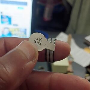 Stainless Steel Ring Sz 19mm